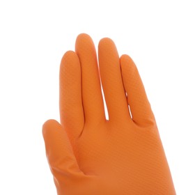 Перчатки резиновые с хлопковым напылением, размер S, цвет МИКС от Сима-ленд