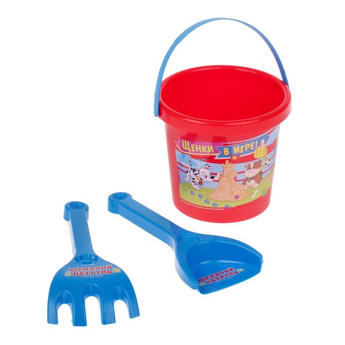 Щенячий патруль. Набор для игры с песком "Щенки в игре" 3 предмета МИКС