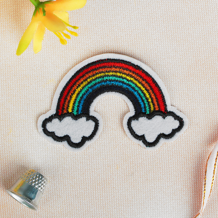 Термонаклейка "Радуга", разноцветная