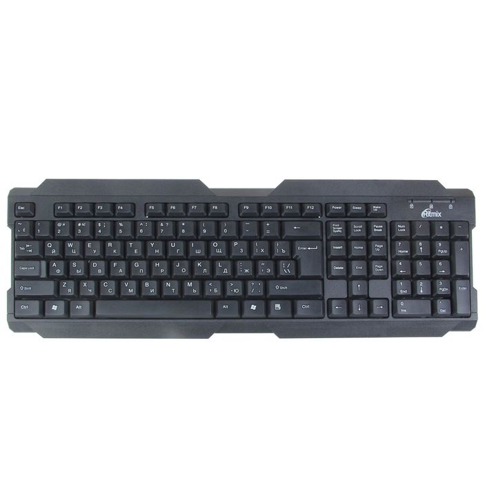 Клавиатура RITMIX RKB-121, проводная, USB, черная