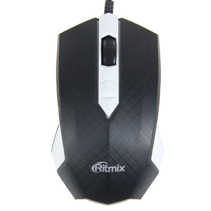 Компьютерная мышь RITMIX ROM-202, проводная, USB, 1000 dpi, белая