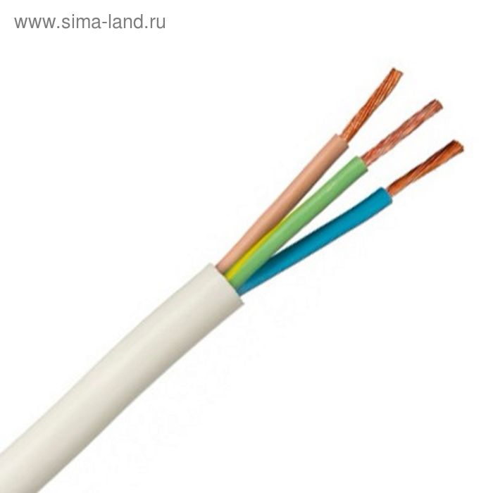 

Провод "ПромЭл", ПВС, 3х2.5 мм2, белый