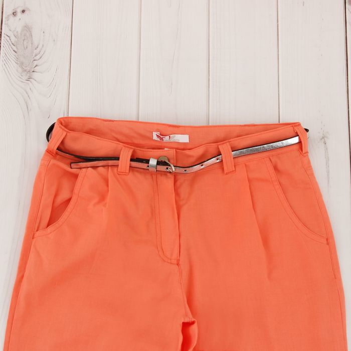Брюки для девочки, рост 158 см, цвет коралловый