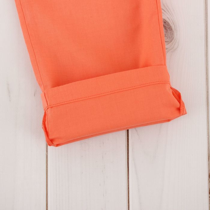 Брюки для девочки, рост 158 см, цвет коралловый