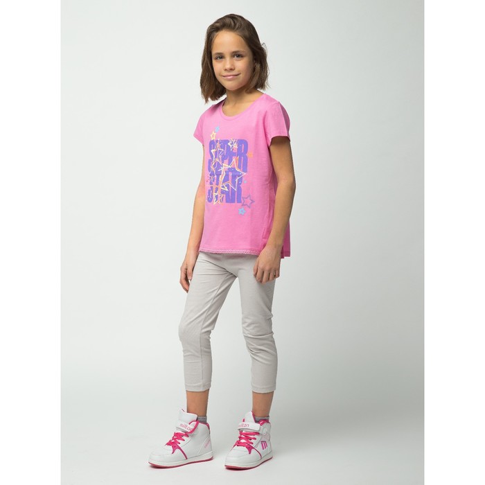 Футболка для девочки, рост 134 см, цвет розовый