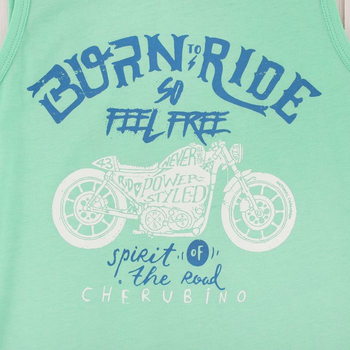 Майка для мальчика, рост 158 см, цвет зелёный