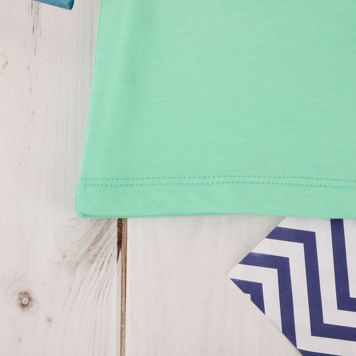 Майка для мальчика, рост 134 см, цвет зелёный