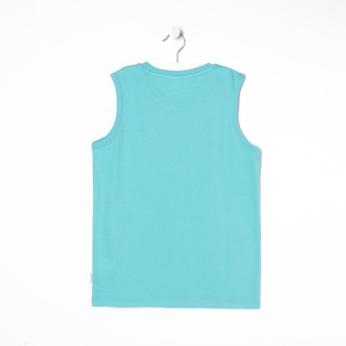 Майка для мальчика, рост 140 см, цвет бирюзовый