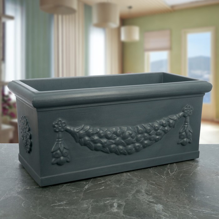 Ваза декоративная №11 "Римская 2" цвет антрацит