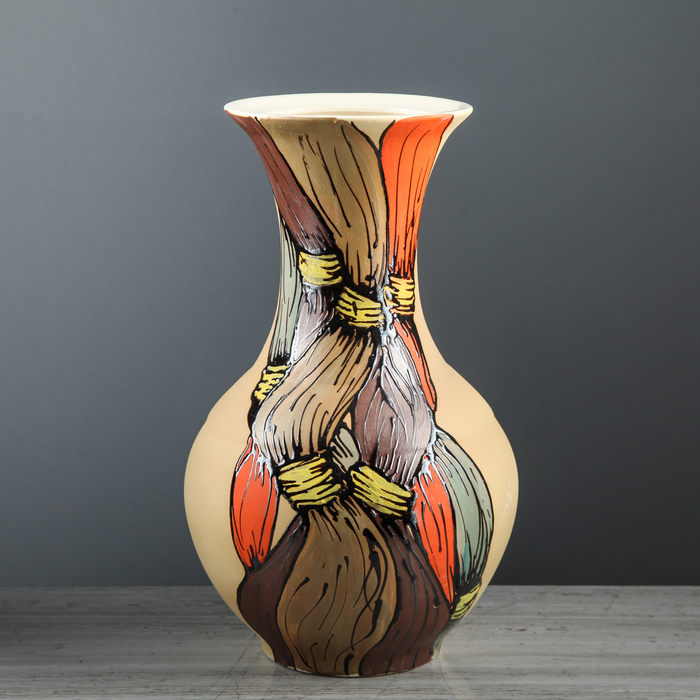 Ваза "Аурелия" малая, узор, микс