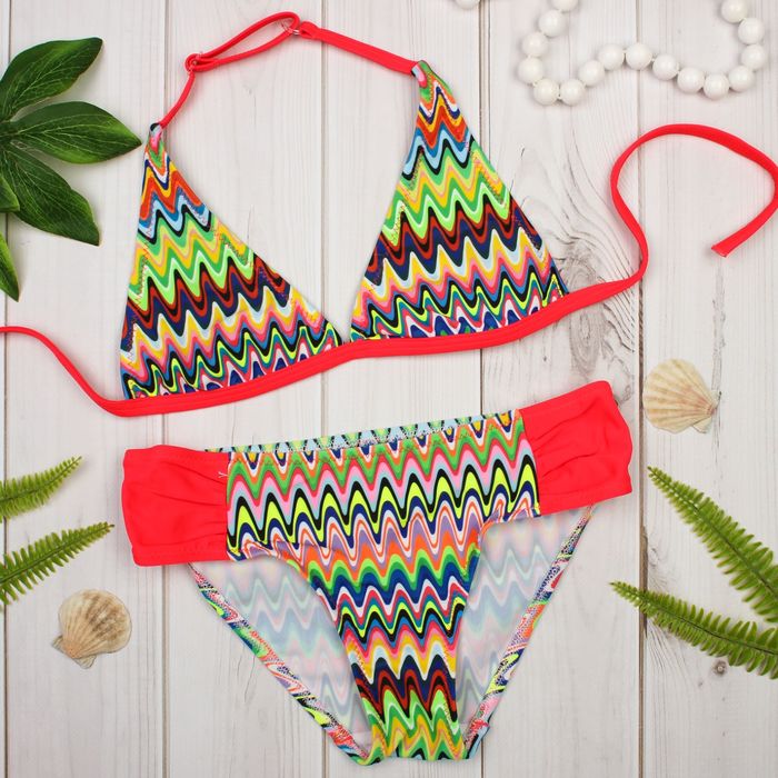 Купальный костюм для девочки AGATA цвет фуксия, р-р 38, рост 152 см