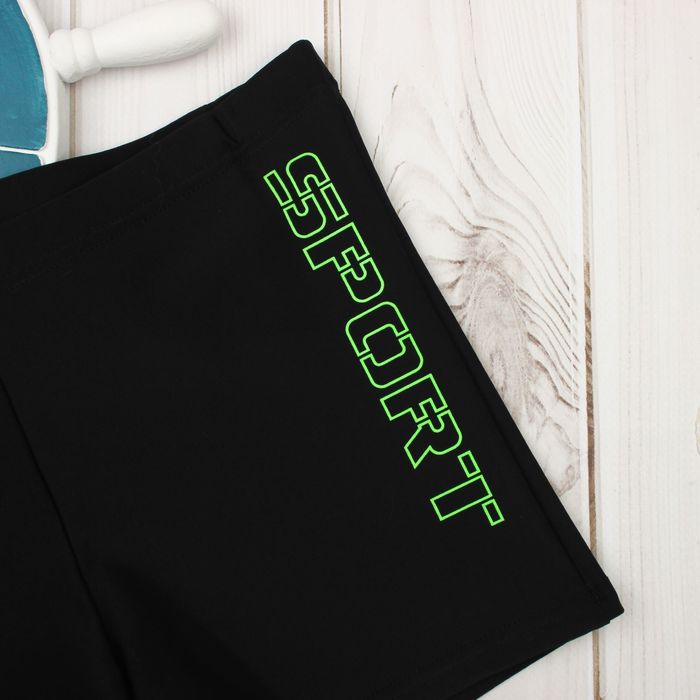 Трусы купальные для мальчика SPORT LINE цвет чёрный, р-р 50, рост 158 см