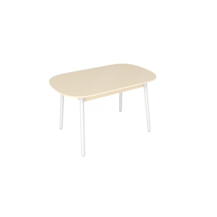 Стол обеденный раздвижной "Винтаж", цвет бежевый матовый, 1150 (1450)х700х720мм