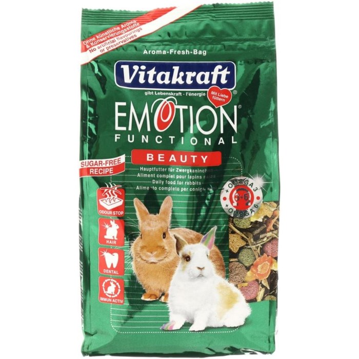 Корм VITAKRAFT BEAUTY SELECTION для взрослых кроликов, 600 г