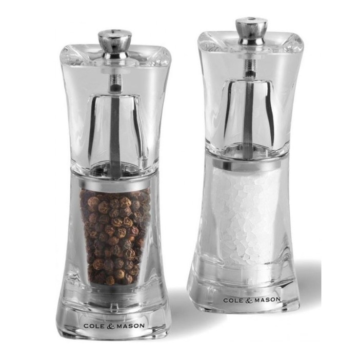 Набор мельниц для перца и соли Crystal, 12.5 см 2 шт.