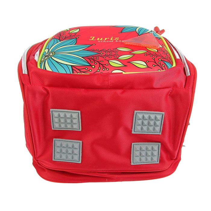 Рюкзак каркасный Luris 38*27*20 Джерри 6 + мешок для обуви для девочки «Цветы»