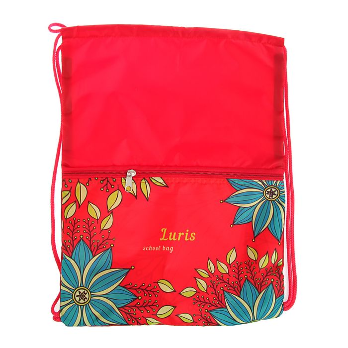 Рюкзак каркасный Luris 38*27*20 Джерри 6 + мешок для обуви для девочки «Цветы»