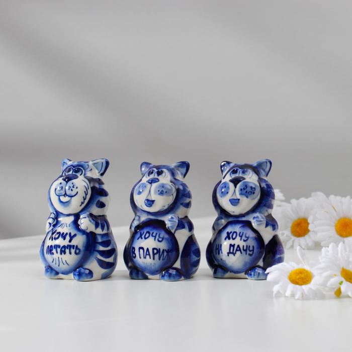 

Сувенир керамика "Кот "Мойша" 8х5,5 см, микс