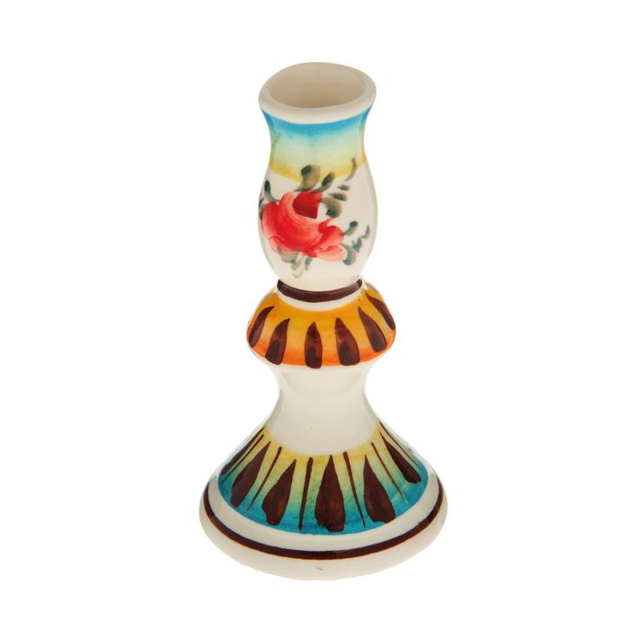 Подсвечник церковный «Анна», гжель, цветной, микс