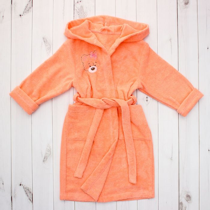 Халат махровый "Мишутка" детский, рост 128-134, хлопок 100% с AIRO, 340 г/м2