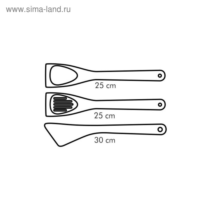 фото Лопатки tescoma woody, 3 шт