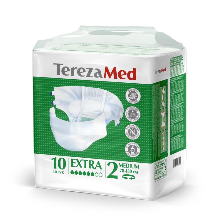цена Подгузники для взрослых TerezaMed Extra Medium №2, M, 10 шт.