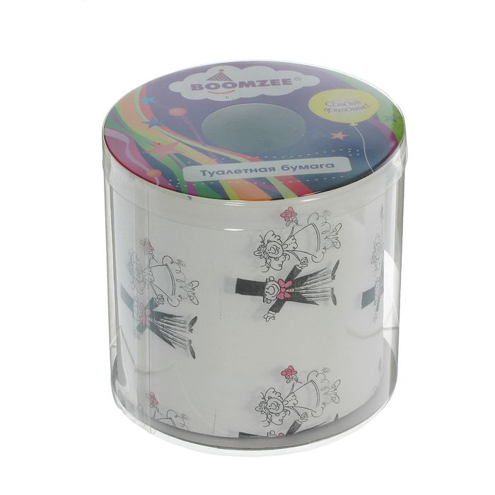 Туалетная бумага - прикол "Свадебный узор"