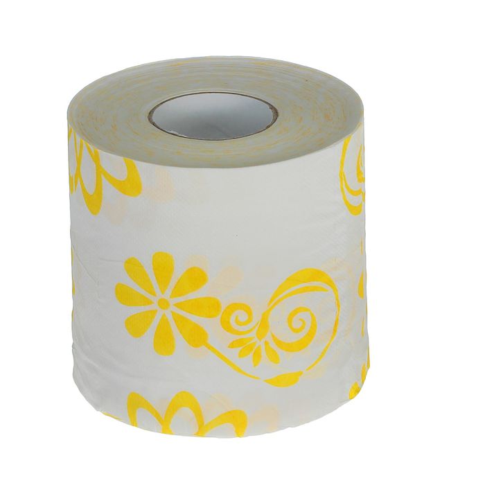 Туалетная бумага - прикол "Желтые цветы"