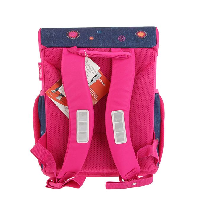 Ранец на замке Herlirz Loop Plus 37*31*24 Butterfly (наполнение : пенал 16 предметов +косметичка +мешок для обуви)