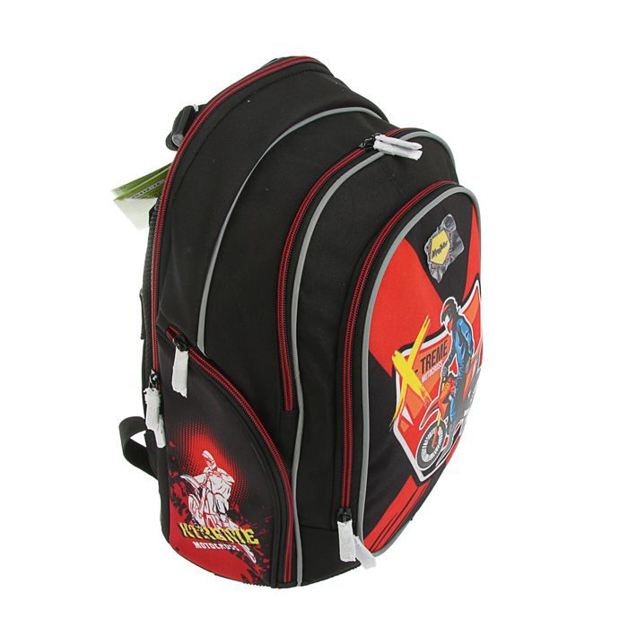 Рюкзак школьный эргономичная спинка для мальчика Mag Taller Cosmo llI 36*29*18 Motocross 20412-12