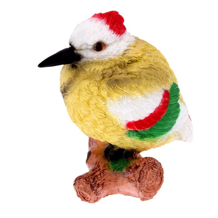 Садовая фигура "Птичка на ветке", микс