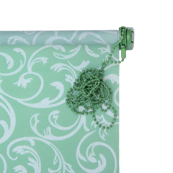 Штора-ролет 45x160 см "Аглетер", цвет зеленый