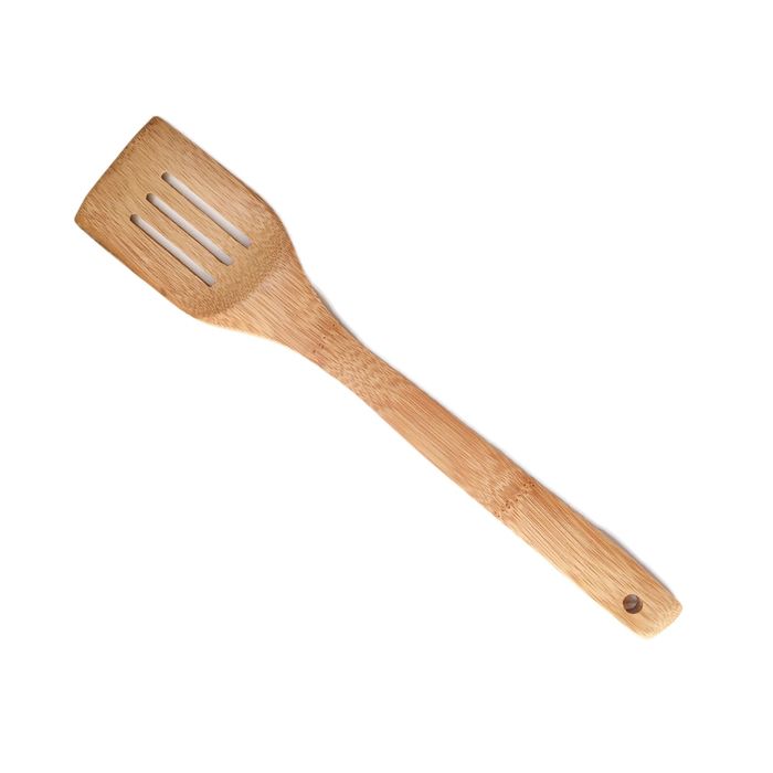 Лопатка с прорезями бамбук, 30x6 см