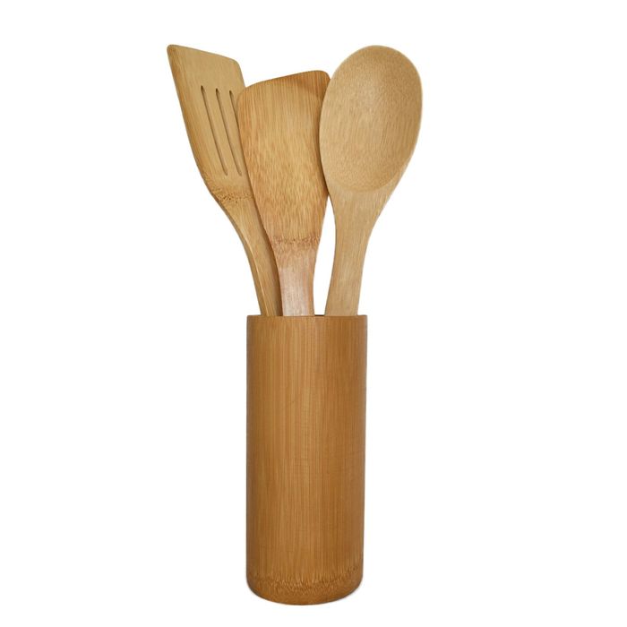 Набор кухонных принадлежностей, с подставкой, 4 шт.