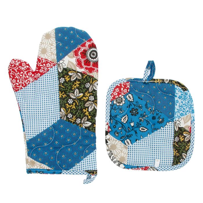 Набор для кухни (рукавичка- прихватка, прихватка, полотенце) Рукодельница, бязь 125г/м, хл100% 226