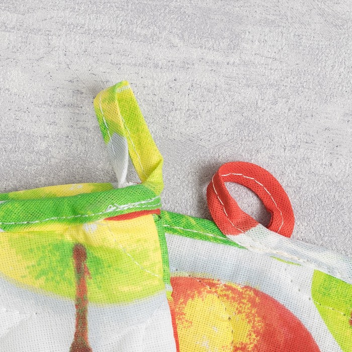 Набор для кухни (рукавичка- прихватка, прихватка, полотенце) Яблочное угощение, бязь 125г/м, хл100%