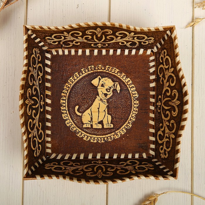 Тарелка «Собачка», лепестковая, см