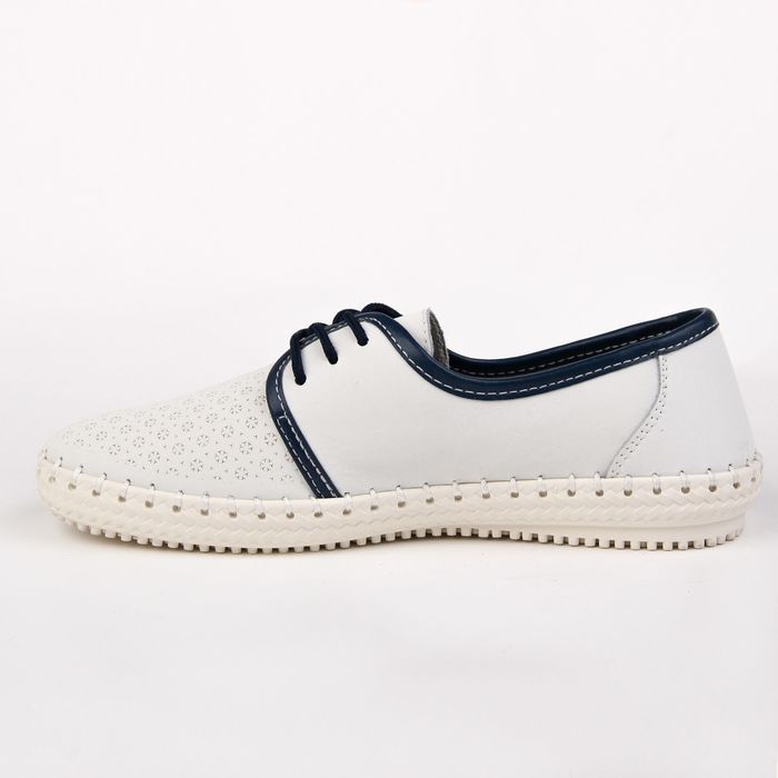 Полуботинки женские арт. 1645-9 (белый) (р.38)