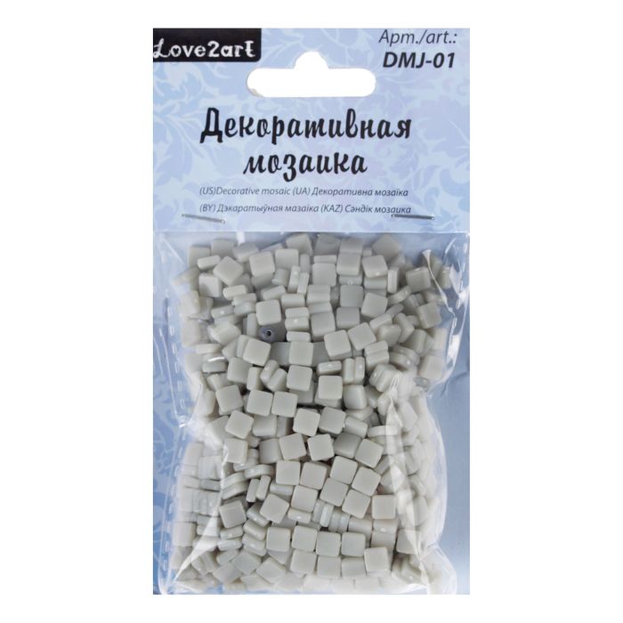 Декоративная мозаика серая, 5 мм, 50 г