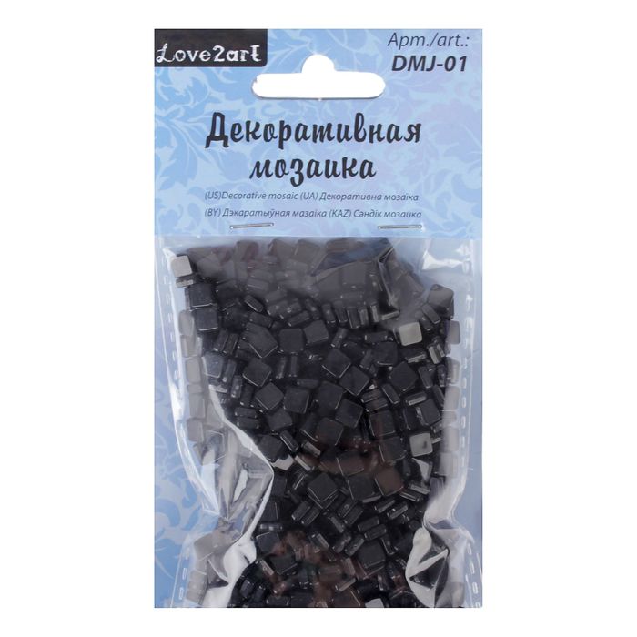 Декоративная мозаика чёрная, 5 мм, 50 г