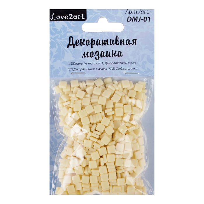 Декоративная мозаика бежевая, 5 мм, 50 г