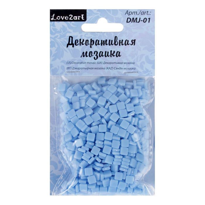 Декоративная мозаика голубая, 5 мм, 50 г