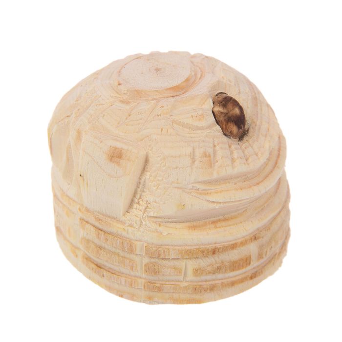 Статуэтка "Банник в тазике" кедр, 10 см