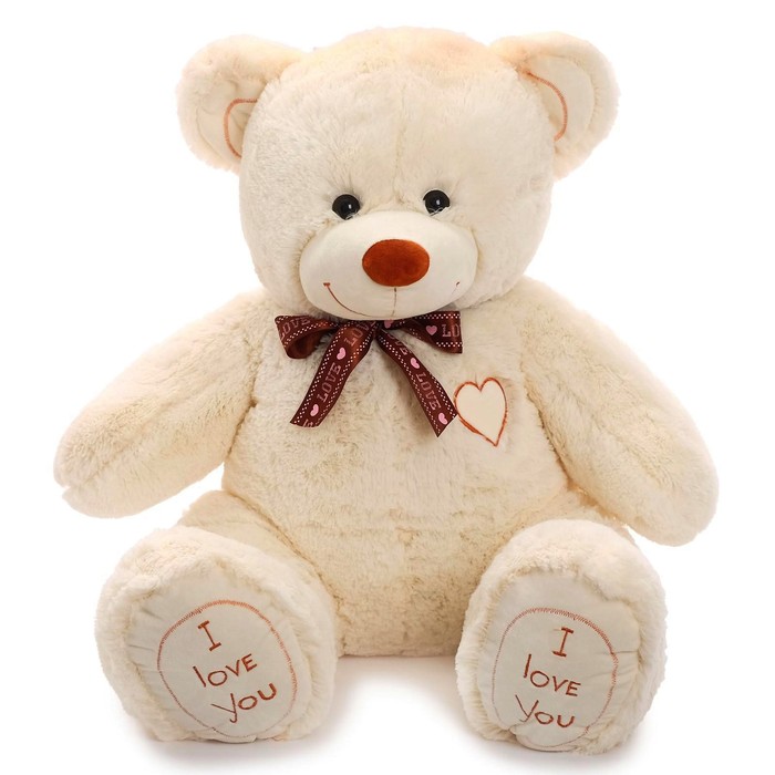 Мягкая игрушка «Медведь Феликс», 90 см, цвет молочный мягкая игрушка медведь амур 150 см цвет молочный