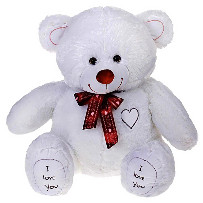 Мягкая игрушка «Медведь Феликс», цвет белый, 90 см мягкая игрушка медведь феликс 120 см