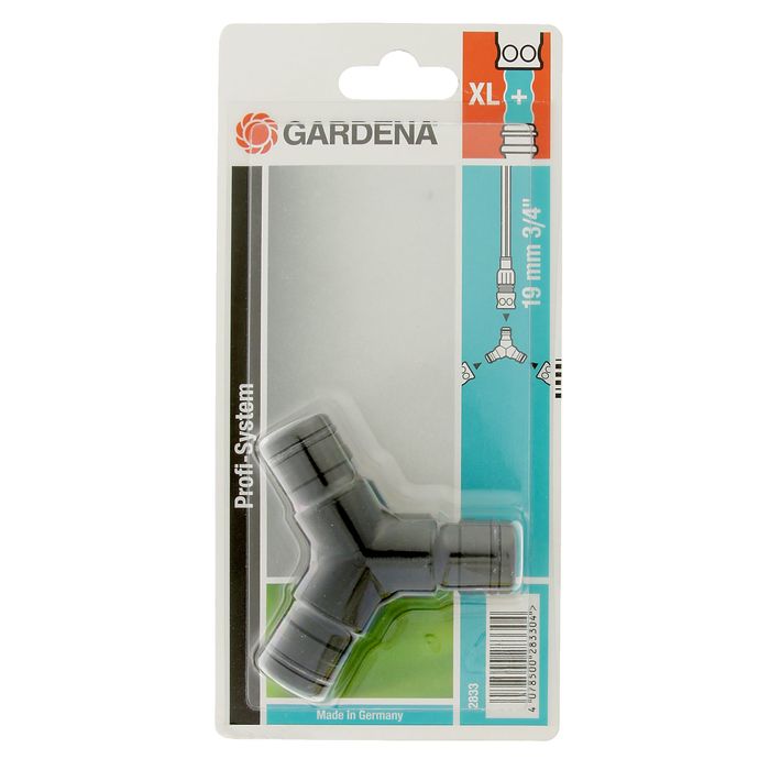 Тройник, 3/4" (19 мм), пластик, GARDENA Profi