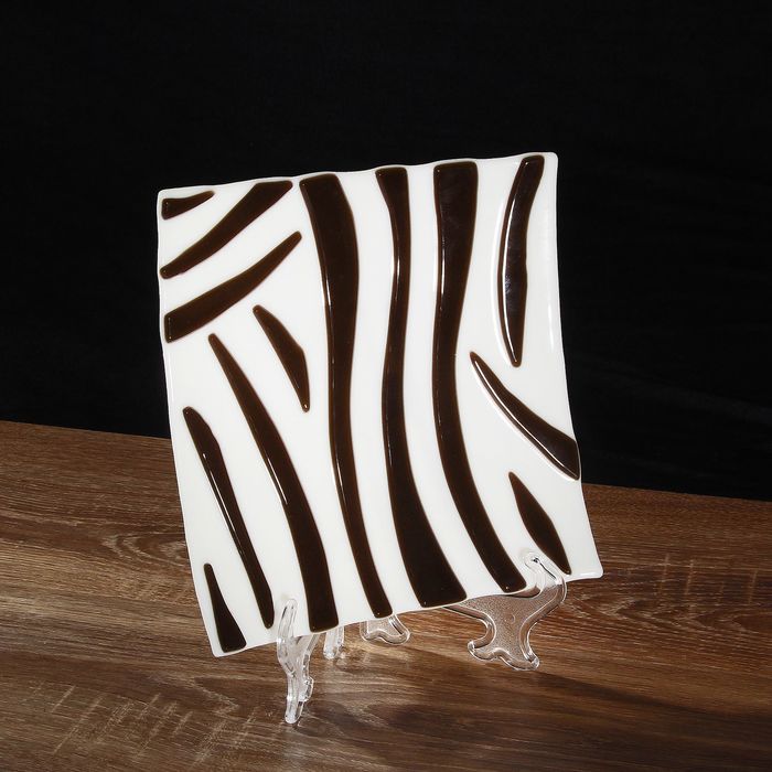 Тарелка декоративная "Зебра"