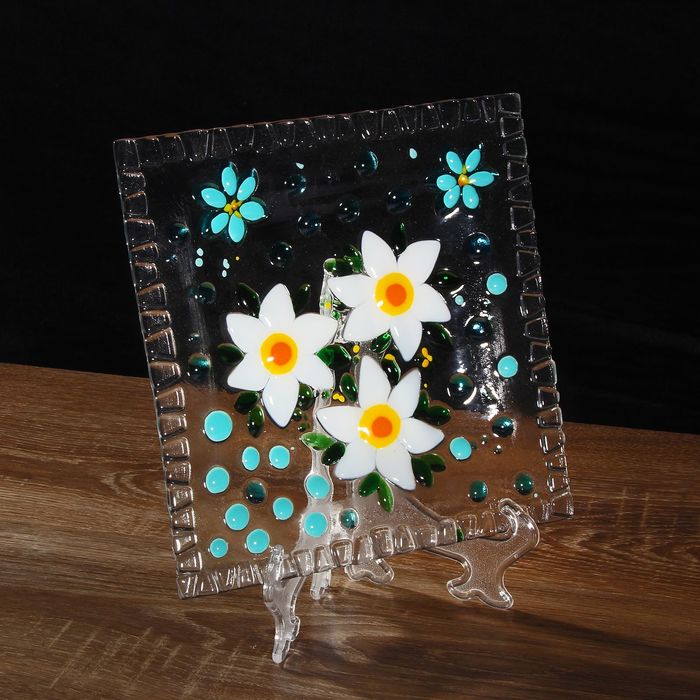 Тарелка декоративная "Весенние цветы"