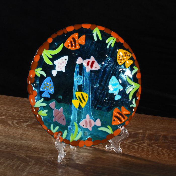 Тарелка декоративная "Аквариум"