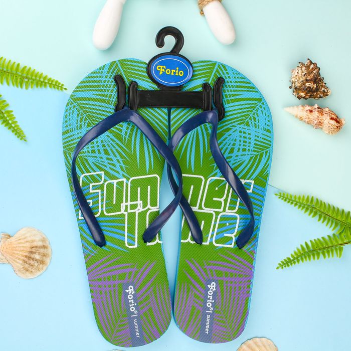 Сланцы подростковые Forio арт. 229-7353 (голубой) (р. 39)